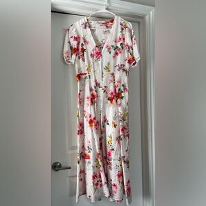 Zara Floral Button Down Dress